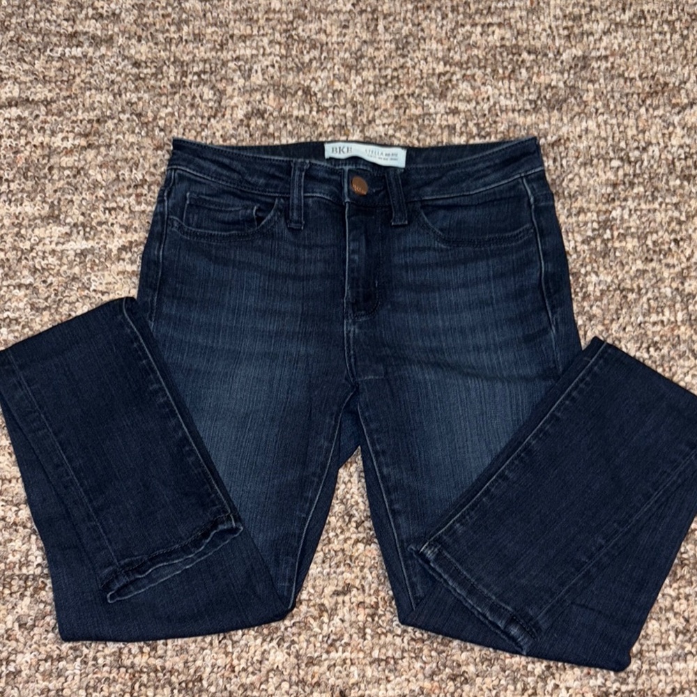 BKE Stella Mid-Rise Dark Blue Jeans